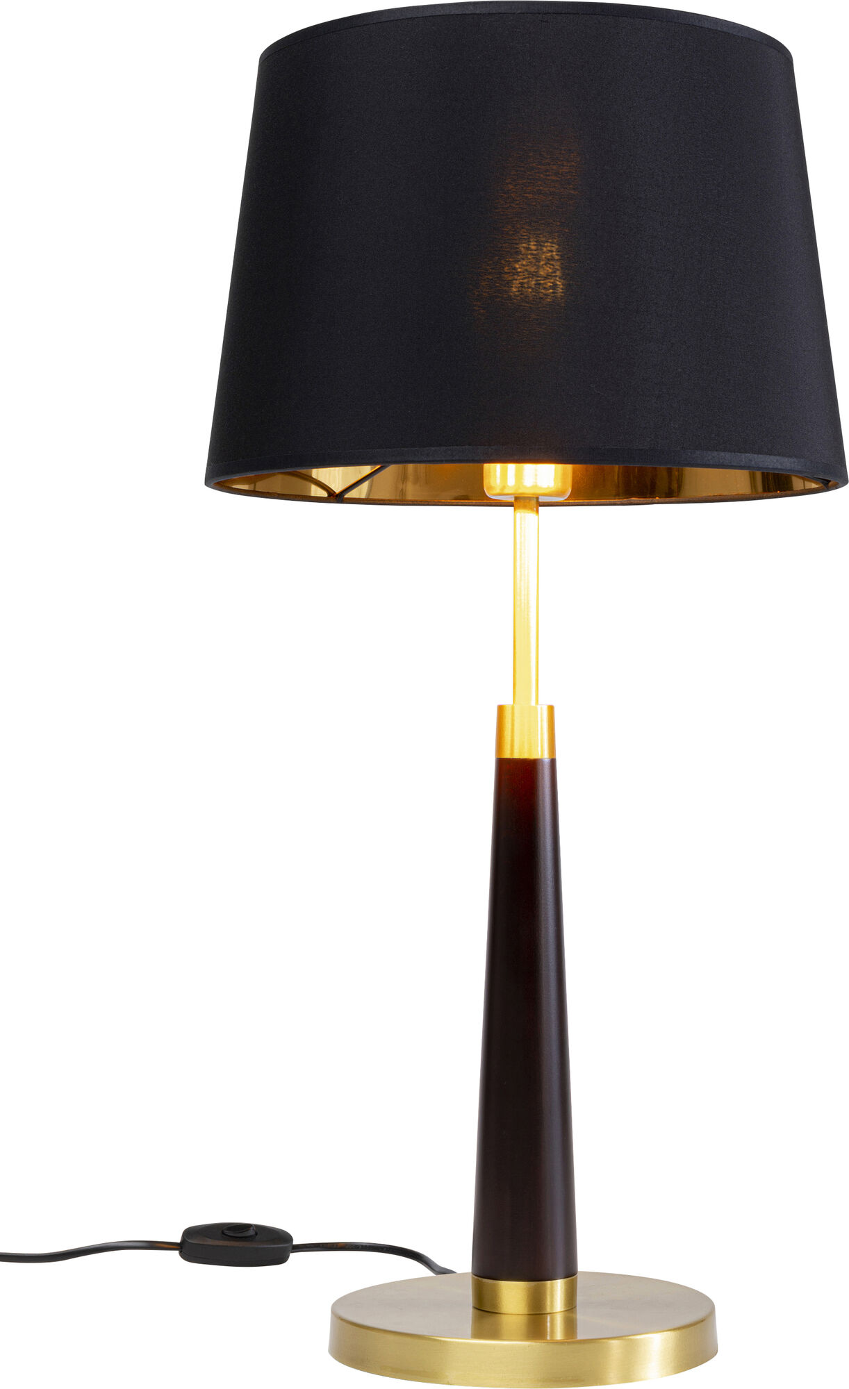 Lampa stołowa London Ø30x61 cm czarno-złota – grafika-1.
