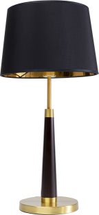 Lampa stołowa czarna Ø30x61 cm Outlet – obraz-1