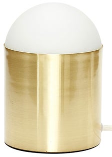 Lampa stołowa metalowa biała 12x19 cm – obraz-1