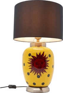 Veioza baza aurie abajur negru Merina Ø36x62 cm - – imagine-1.