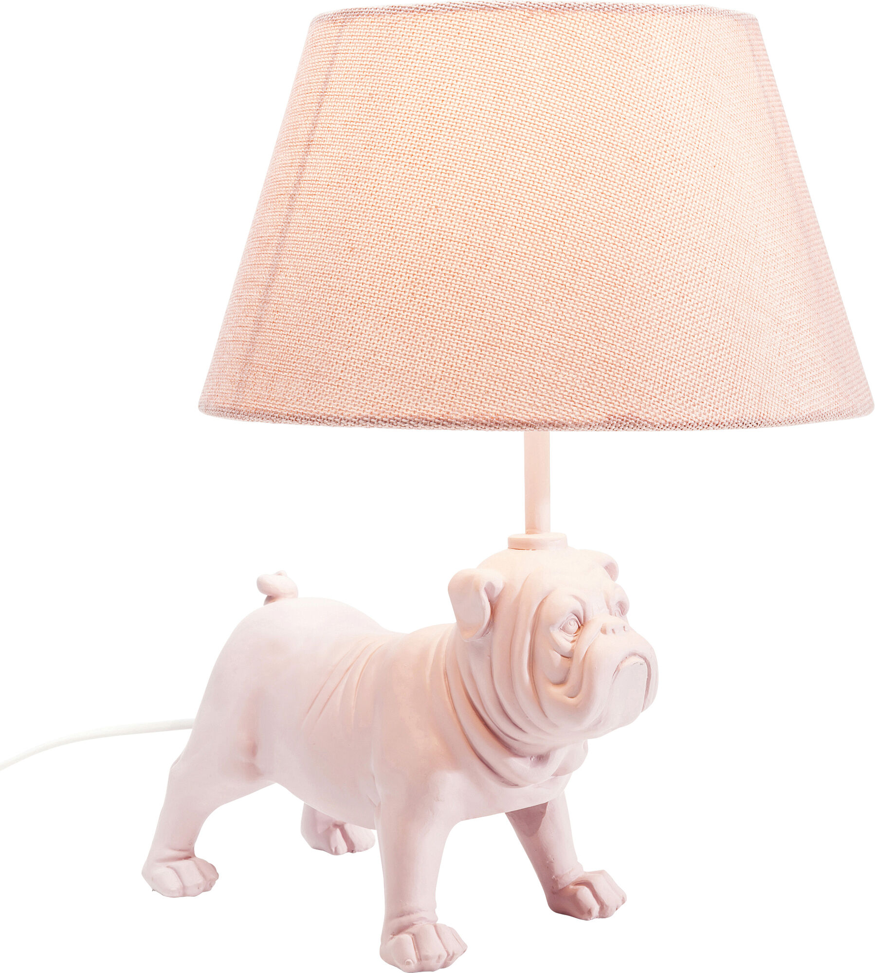 Lampa stołowa Mops 32x35 cm różowa – obraz-1