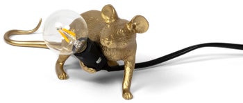 Lampa stołowa Mouse Lop 21x8 cm złota – obraz-1
