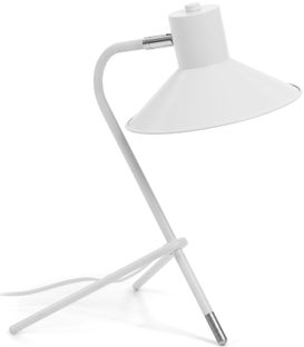 Lampa stołowa 32x40 cm biała – obraz-1