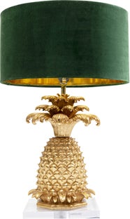 Lampa stołowa Pineapple Ø41x66 cm złota - klosz zielony – grafika-1.