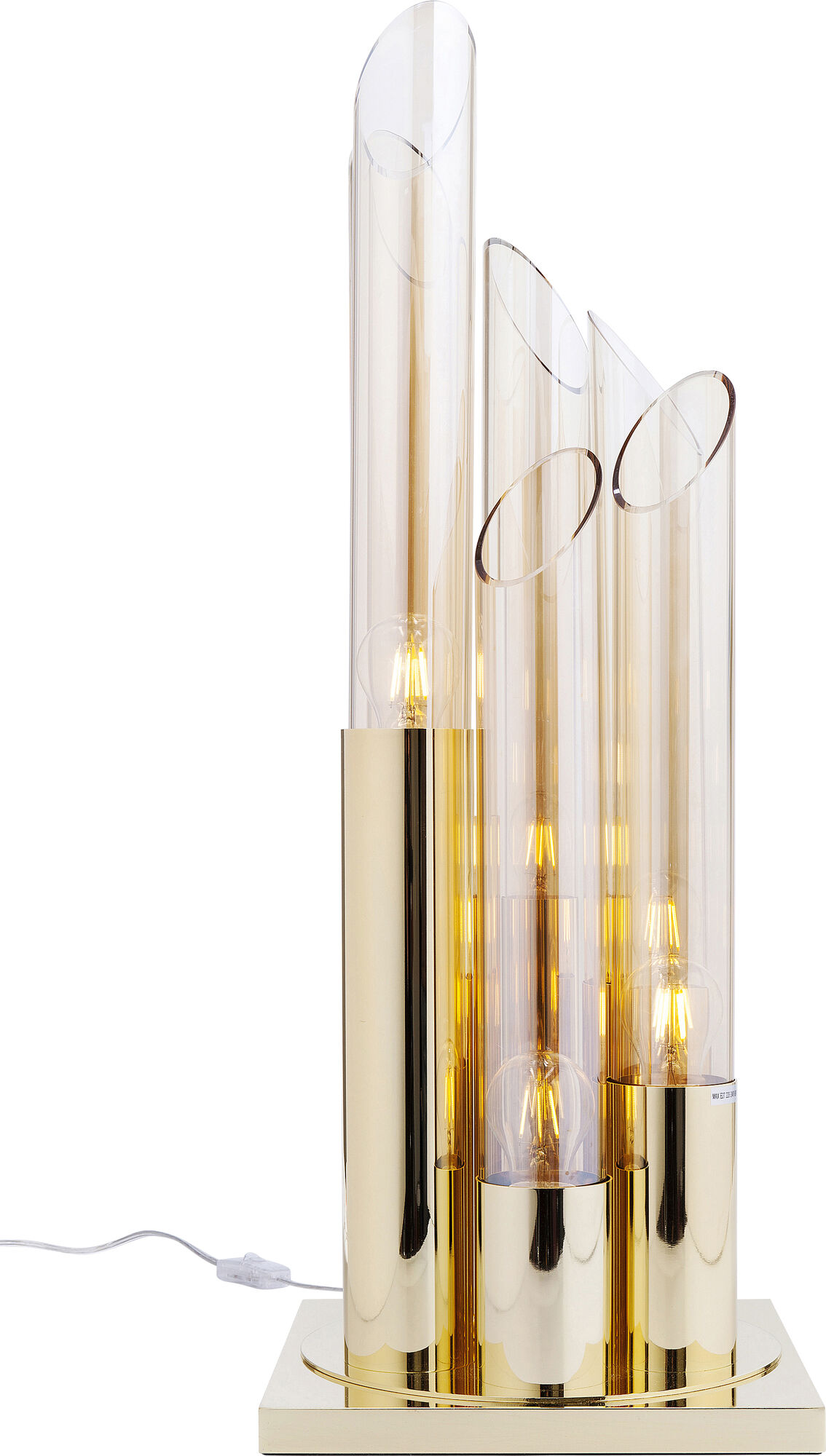 Lampa stołowa Pipe 30x80 cm złota – obraz-1