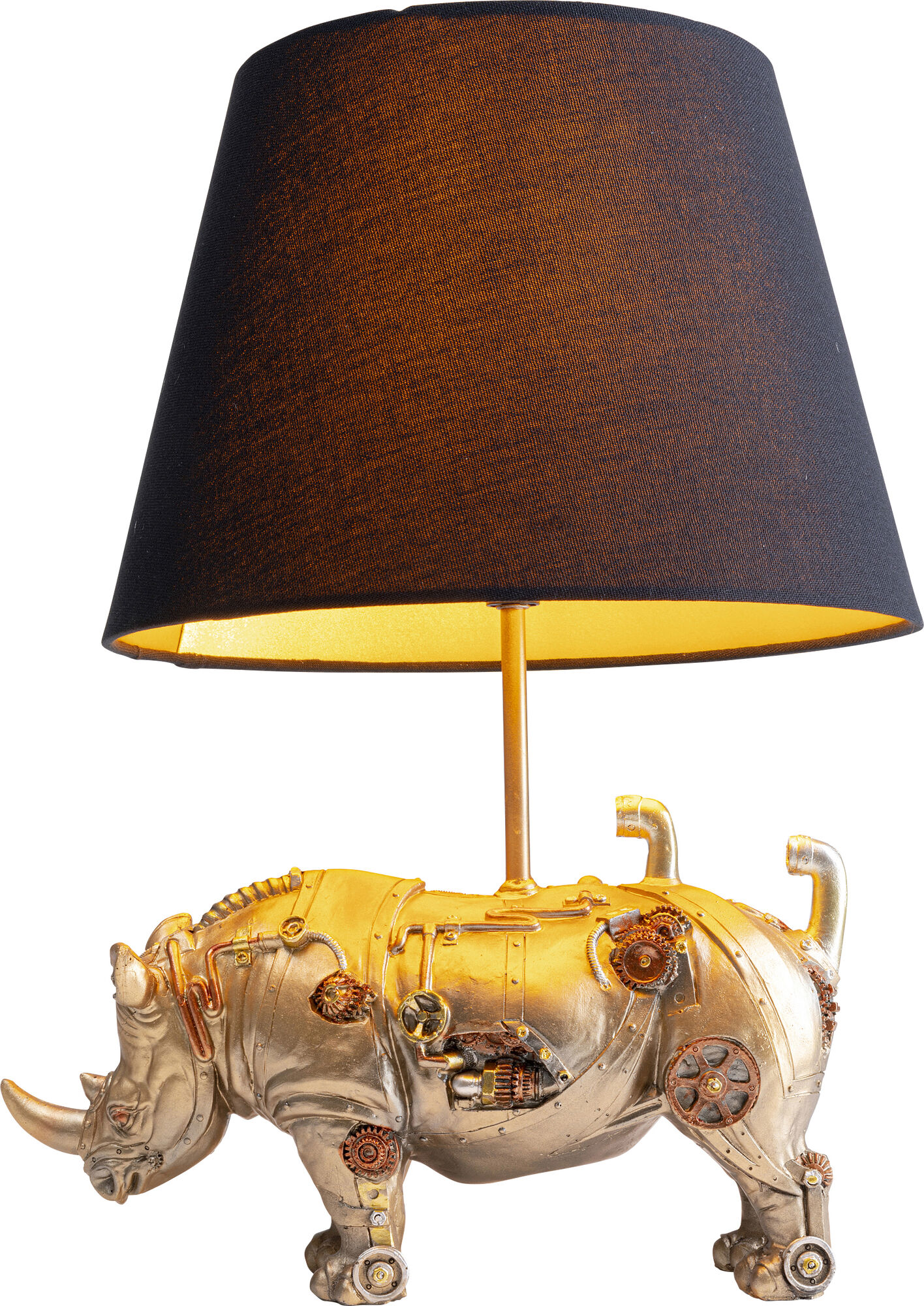 Lampa stołowa złota 30x46 cm – obraz-1