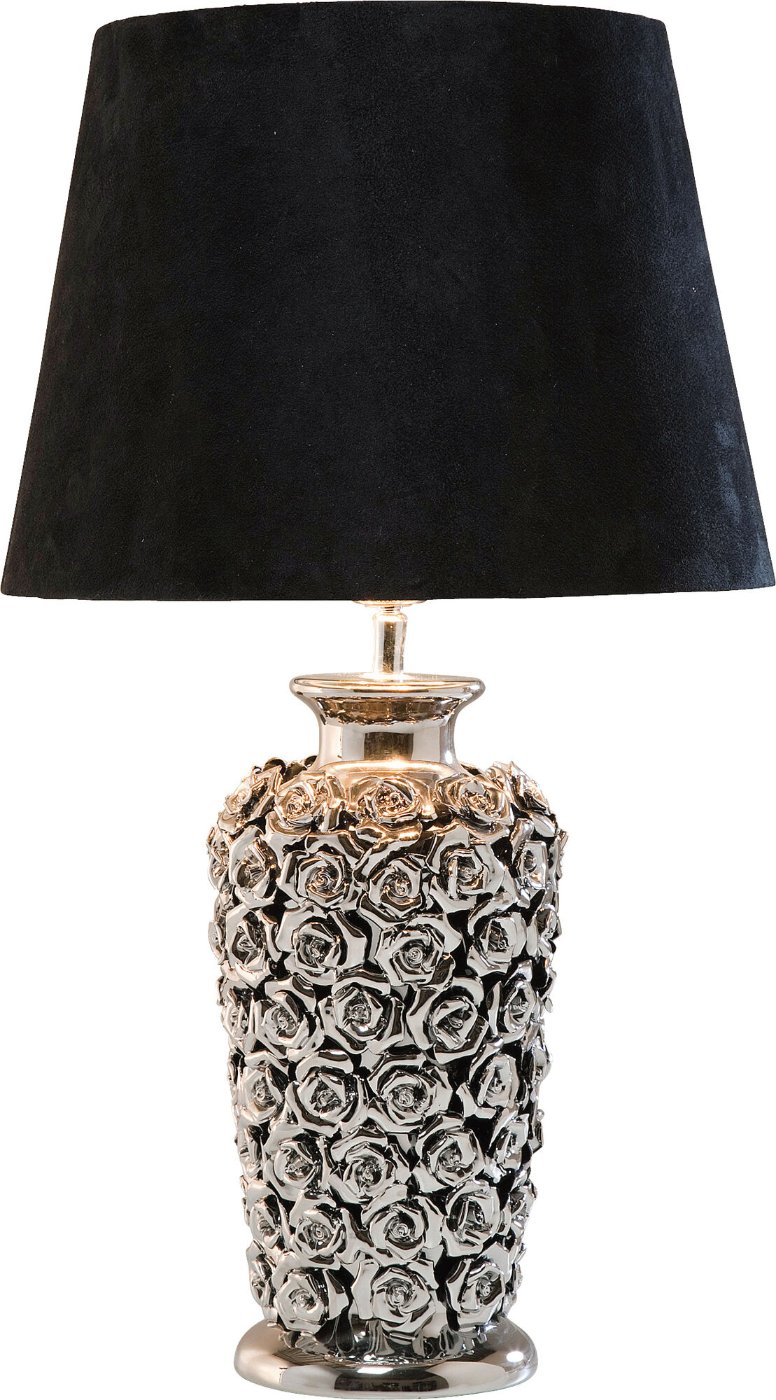 Lampa stołowa Rose Multi 33x56 cm czarno-srebrna – grafika-1.