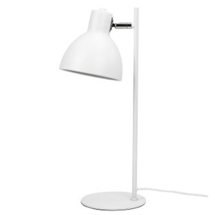 Lampa stołowa Skagen biała minimalistyczna z metalowym wykończeniem – grafika-1.
