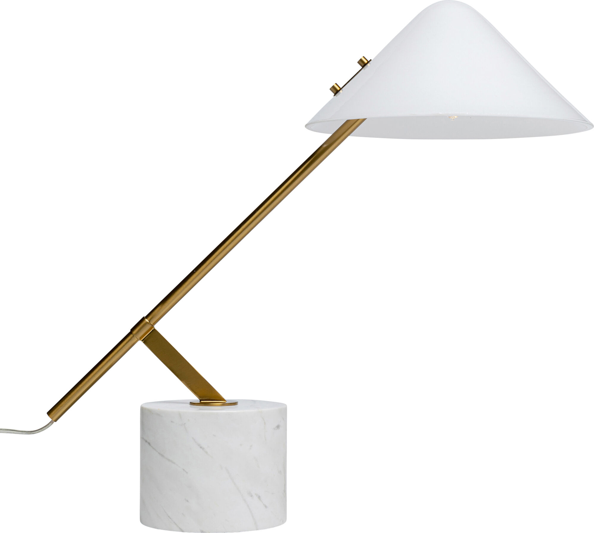Lampa stołowa Soul Marble 57x54 cm biało-złota – obraz-1