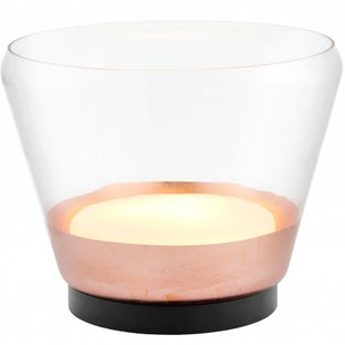 Lampa stołowa Spirit XL LED ∅47x38 cm transparentna-miedziana – obraz-1