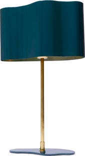 Настолна лампа Cloudy Oval Petrol 49cm – изображение-1.