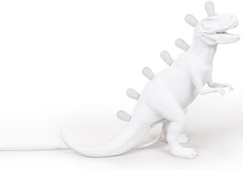 Lampa stołowa T-Rex 39x34 cm biała – obraz-1