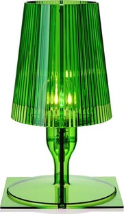 Lampa stołowa Take 19x30 cm transparentna zielona – obraz-1