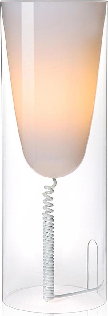 Lampa stołowa Toobe 20x55 cm transparentna kryształowa Outlet – obraz-1