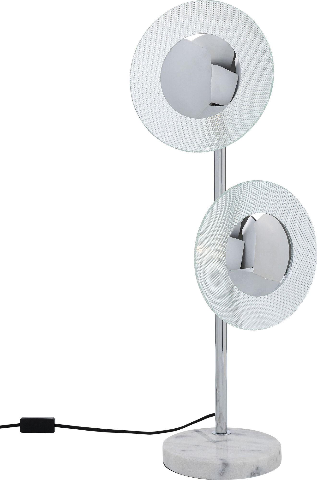 Lampa stołowa Ufo Due 16x69 cm srebrna – obraz-1