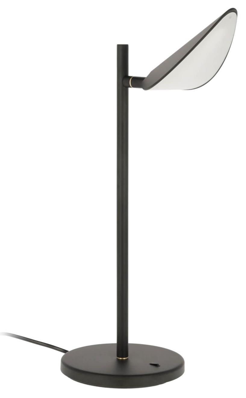 Lampa stołowa metalowa czarna 31x45 cm – obraz-1
