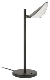 Lampa stołowa metalowa czarna 31x45 cm – obraz-1