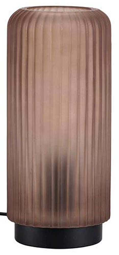 Lampa stołowa Villa Collection szklana 12x24 cm brązowa – obraz-1