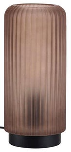 Lampa stołowa Villa Collection szklana 12x24 cm brązowa – obraz-1