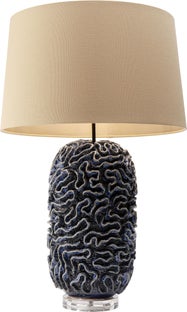 Lampa stołowa beżowa Ø23x79 cm – obraz-1