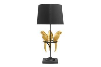 Lampa stołowa WILDLIFE 75cm złote papugi polirezyna – grafika-1.