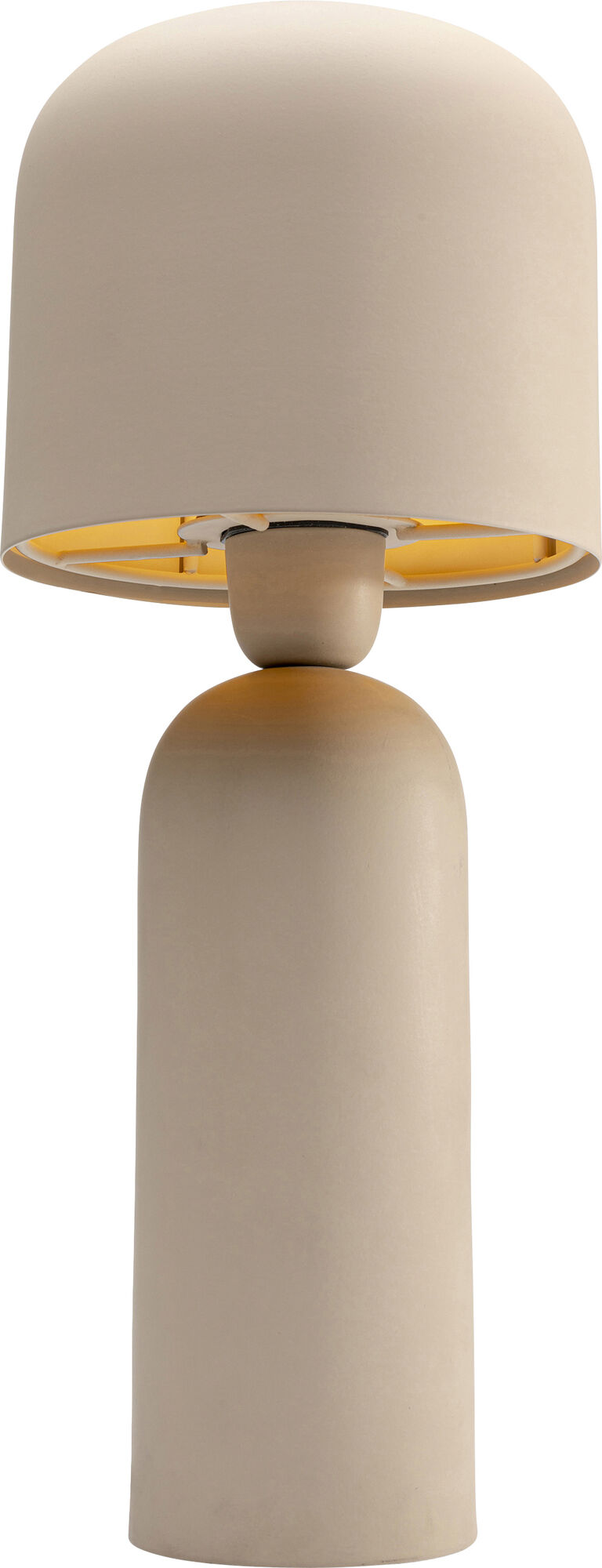 Lampa stołowa ze stali w kolorze beżowym 39 cm – grafika-1.