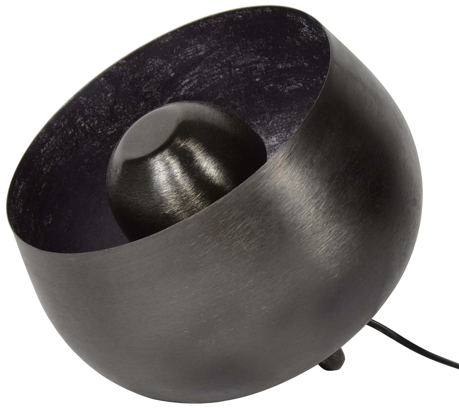 Lampa stołowa metalowa czarna 28x26 cm – grafika-1.