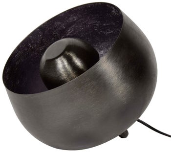 Lampa stołowa metalowa czarna 28x26 cm – grafika-1.