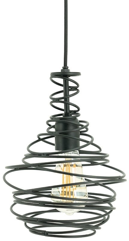 Lampa wisząca 19x30 cm czarna – obraz-1