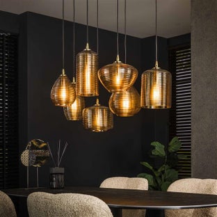 Lampa wisząca 4+3 stripe glass pozioma – grafika-1.