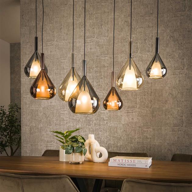 Lampa wisząca 4+3 wings mix glass – grafika-1.