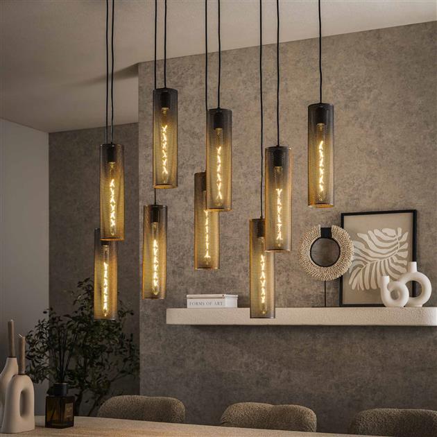 Lampa wisząca 5+4 tube mesh – grafika-1.