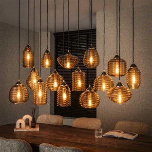 Lampa wisząca 5+5+5 rib glass – grafika-1.