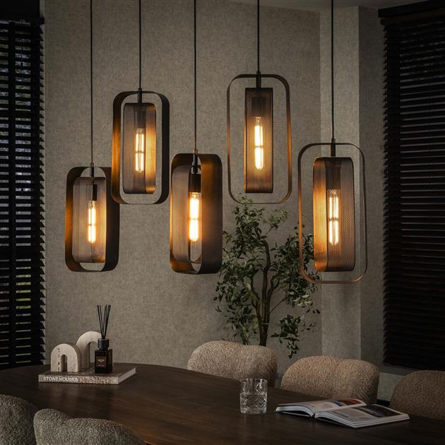 Lampa wisząca 5L mesh rotate – grafika-1.