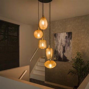 Lampa wisząca 5L V-shape pattern stepped – grafika-1.