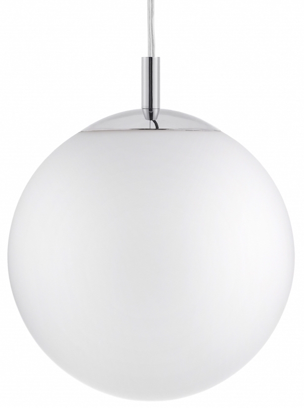 Lampa wisząca Alur L ∅40x160 cm chromowo-biała – obraz-1