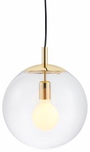 Lampa wisząca Alur M ∅30x160 cm złota-transparentna – obraz-1