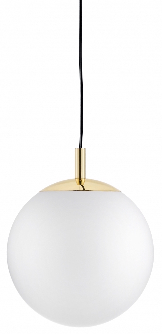 Lampa wisząca Alur S ∅25x160 cm złota-biała – obraz-1