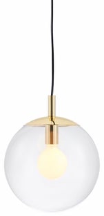 Lampa wisząca Alur S ∅25x160 cm złota-transparentna – obraz-1