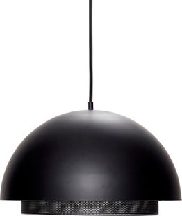 Lampa wisząca Armin ∅40x28 cm czarna – obraz-1