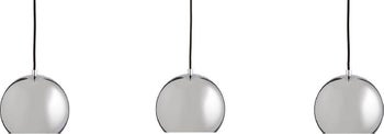 Lampa wisząca Ball Track Chandelier 100x104 cm wysoki połysk srebrna – obraz-1