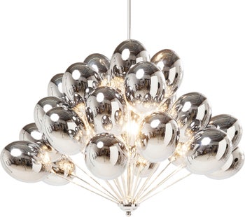 Lampa wisząca Balloons 60x58 cm srebrna – grafika-1.