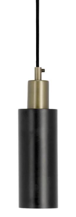 Lampa wisząca metalowa czarna 27 cm – obraz-1