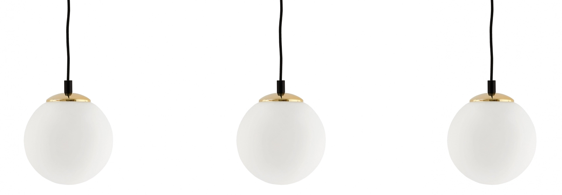 Lampa wisząca Bler 3 110x120 cm biało-złota – obraz-1