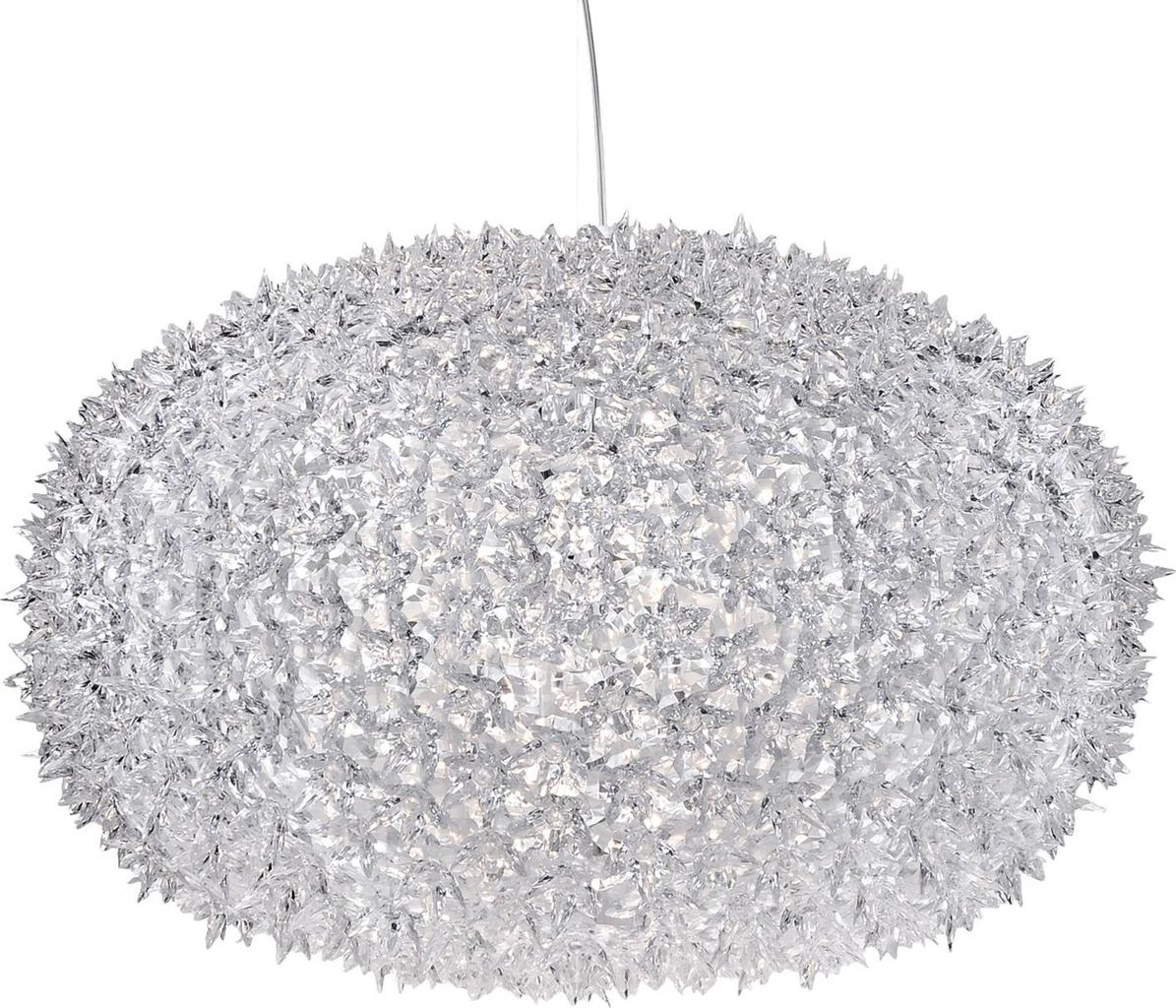 Lampa wisząca Bloom 80x52 cm transparentna kryształowa – obraz-1
