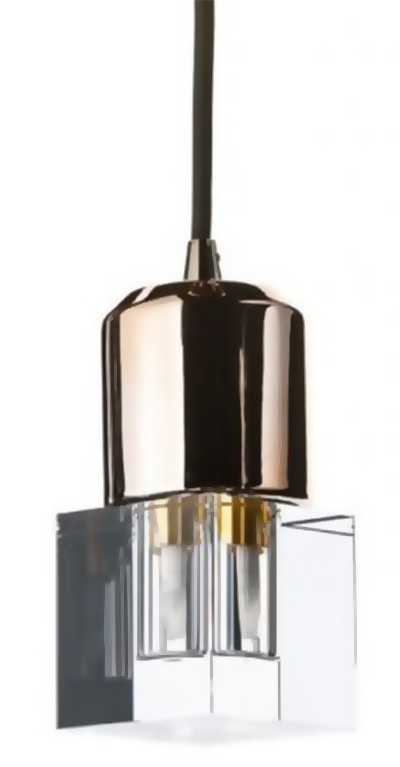 Lampa wisząca porcelanowe złota 7x7 cm – obraz-1