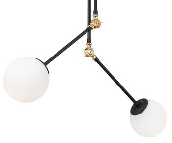 Lampa wisząca Cambaz 100x110 cm czarno-biała – obraz-1