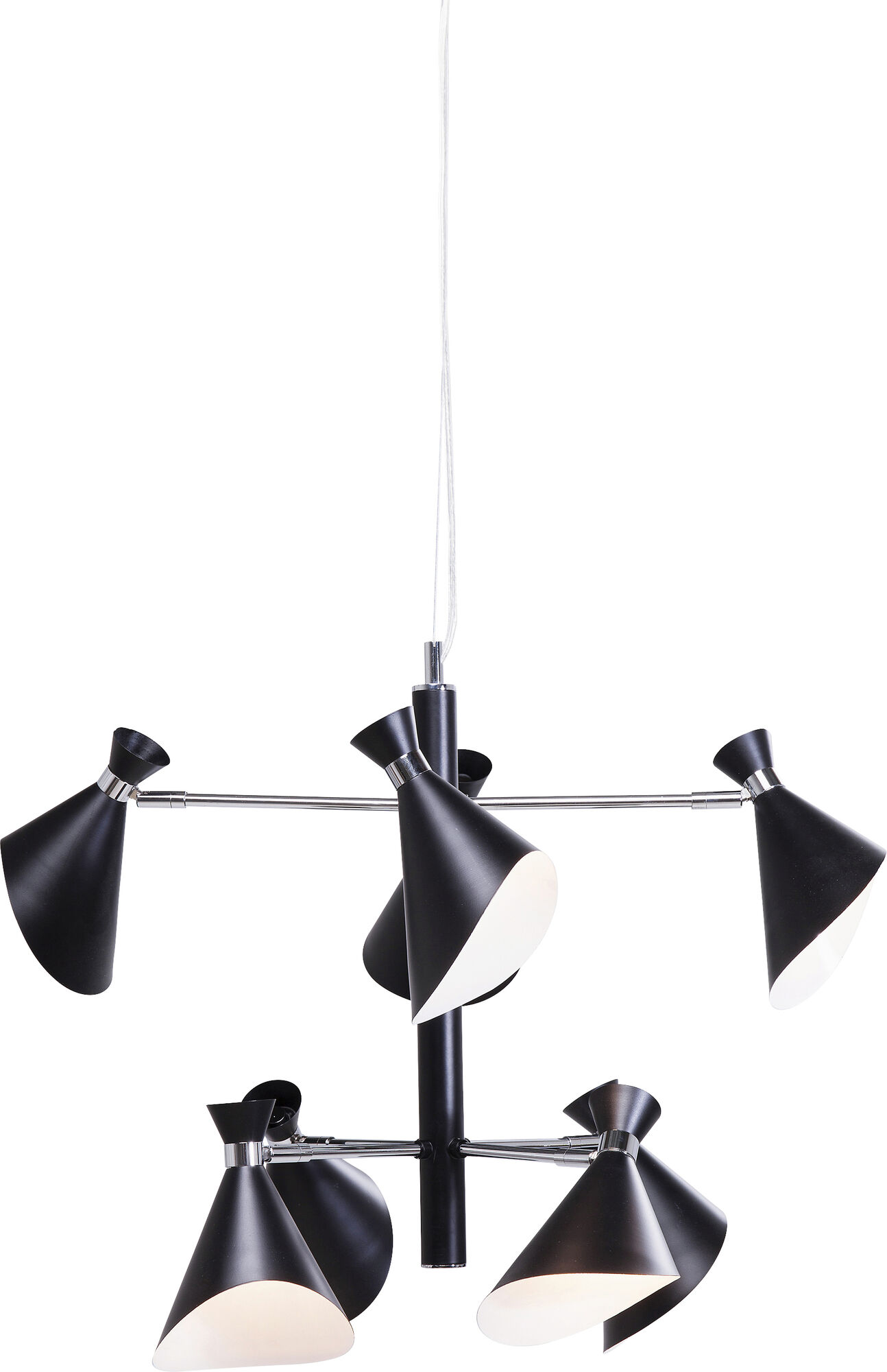 Lampa wisząca Caps 70x48 cm czarna – grafika-1.