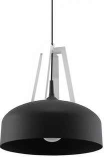 Lampa wisząca CASCO czarna/biała – grafika-1.