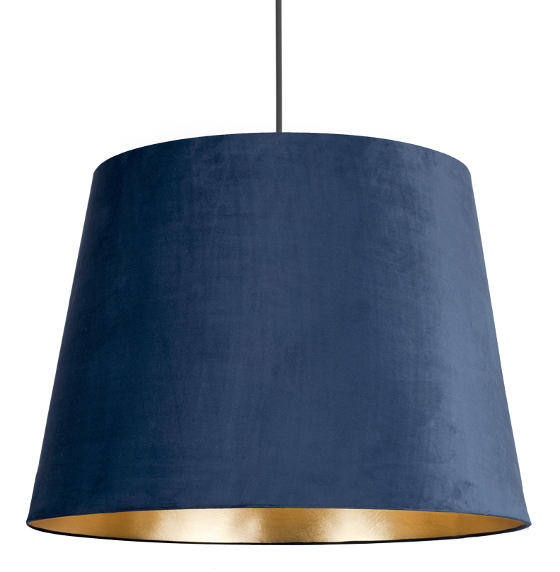 Lampa wisząca Cone M ∅45x176 cm niebieska – obraz-1